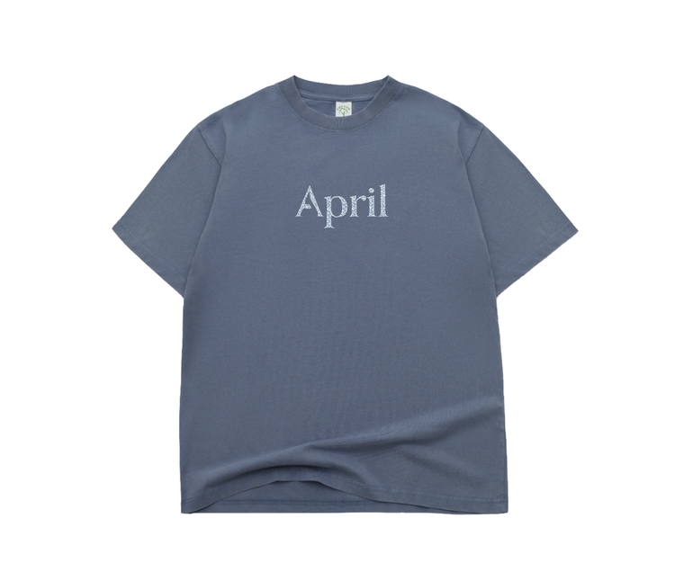 April Rhinestone Slate Ss L - Skateboard Tshirt