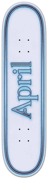 April Team Og Logo Uni Deck 8.00 - Skateboard Deck