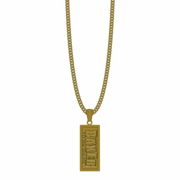 Baker Curb Wax Necklace Gold