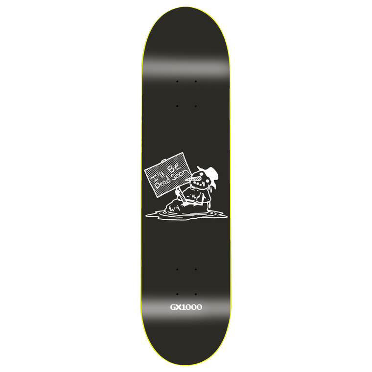 Gx1000 Team Snowman Black Deck 8.50 - Skateboard Deck