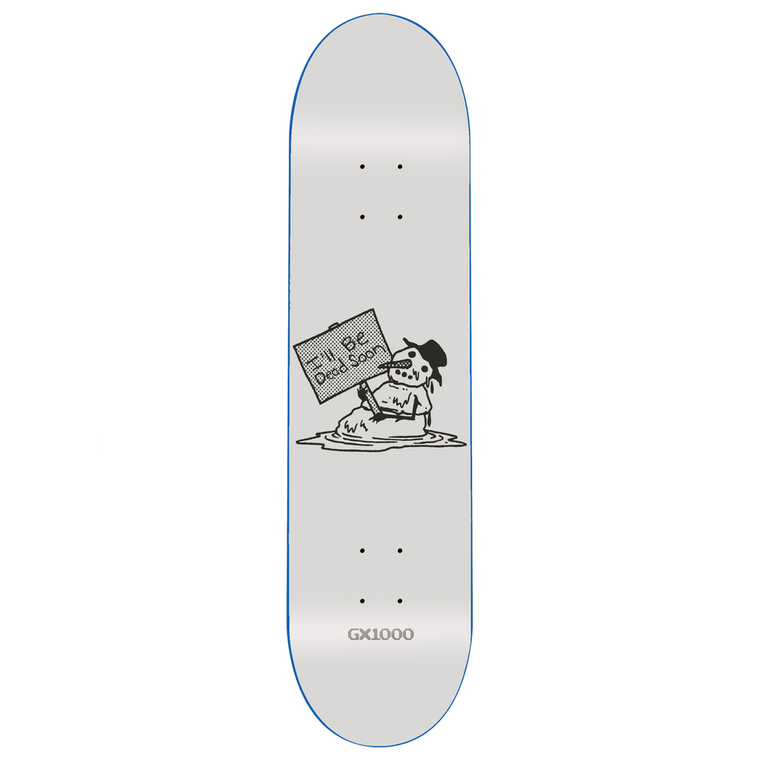 Gx1000 Team Snowman Grey Deck 8.37 - Skateboard Deck