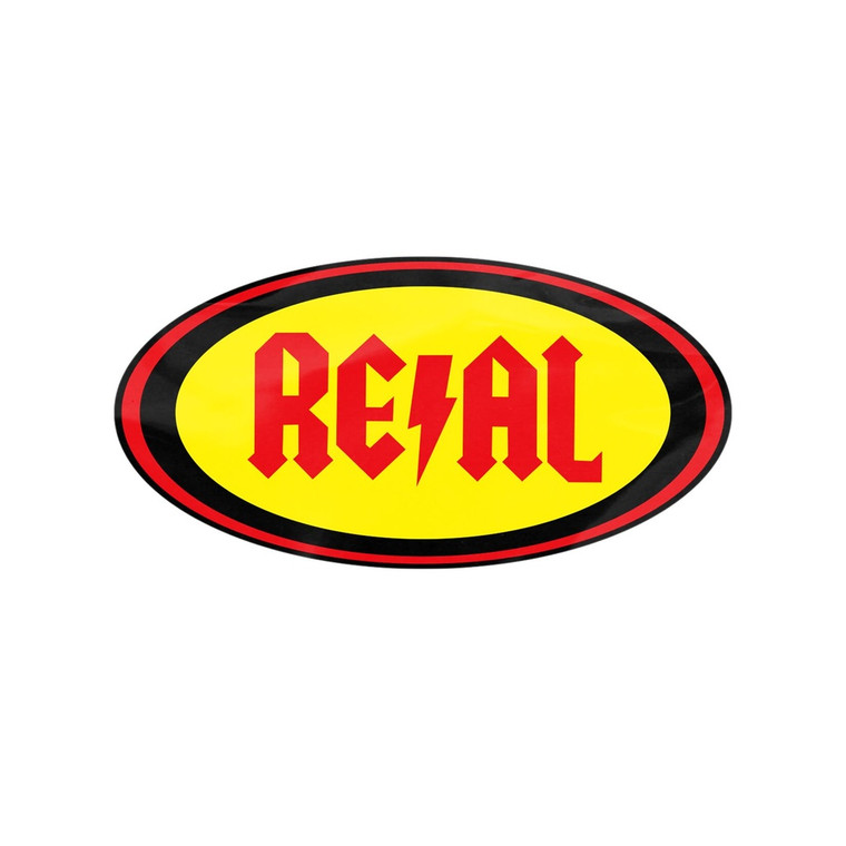Real Deeds Oval Sticker Md