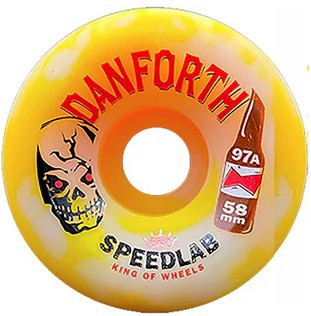Speedlab Wheels Danforth Lager Swirl 58mm 97a (set Of 4) - Skateboard Wheels