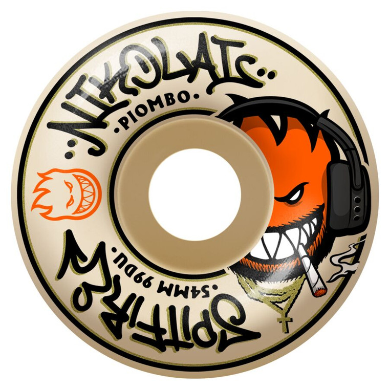 Spitfire Formula Four Nikolai Piombo Pro Edition Classic 54mm 99d (set Of 4) - Skateboard Wheels