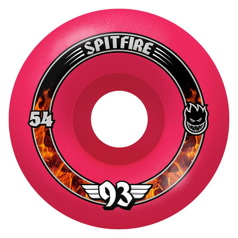 Spitfire Formula Four Radials Pink 54mm 93d (set Of 4) - Skateboard Wheels