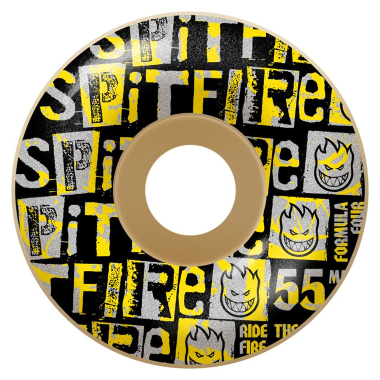 Spitfire Formula Four Ransom Radial 55mm 99d (set Of 4) - Skateboard Wheels