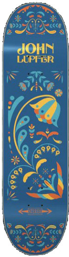 Stereo John Lupfer Floral Deck 8.50 - Skateboard Deck