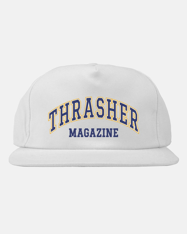 Thrasher Dropout Snapback Hat White - Skateboard Hat
