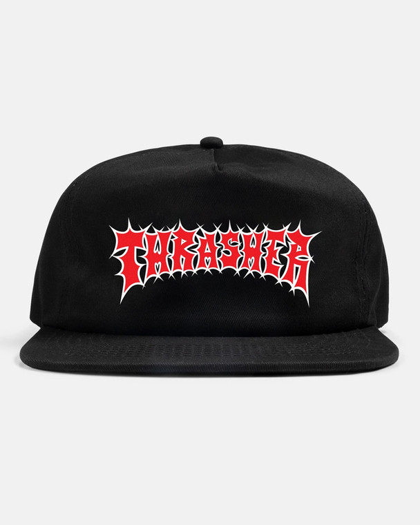 Thrasher Spikey Snapback Hat Black - Skateboard Hat