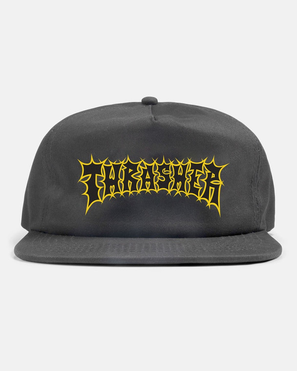 Thrasher Spikey Snapback Hat Charcoal - Skateboard Hat