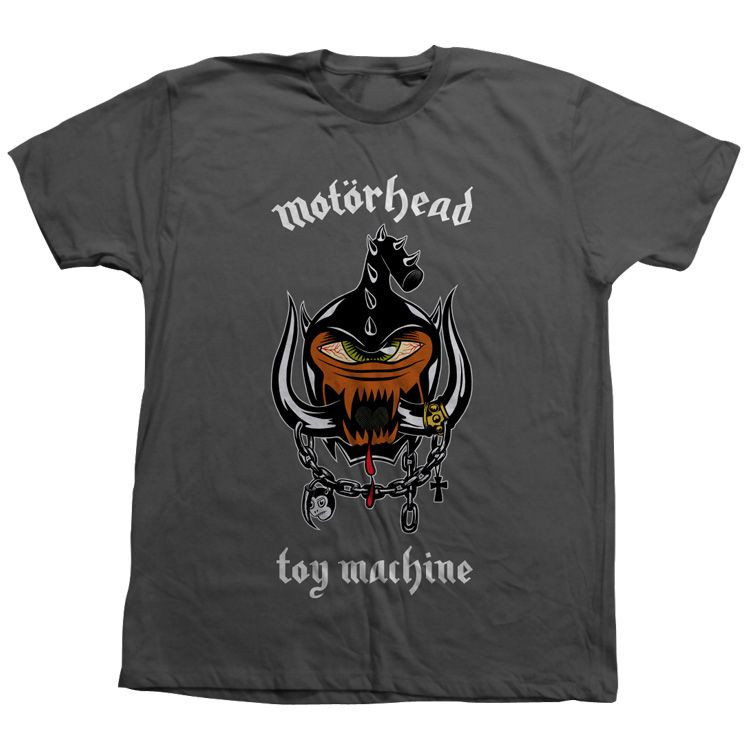 Toy Machine X Motorhead Charcoal Ss Xxl - Skateboard Tshirt