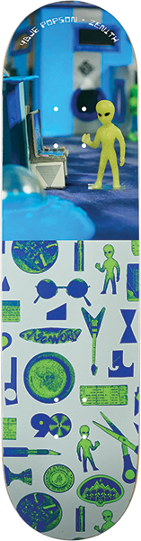Aw Popson Zenith Deck-8.12 White - Skateboard Deck