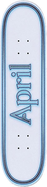 April Og Logo Og Logo Uni Deck-8.0 - Skateboard Deck