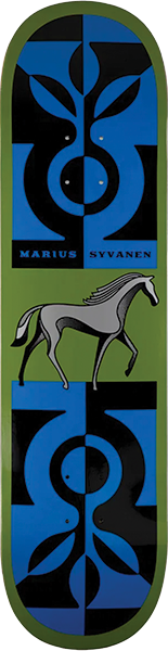 Habitat Syvanen Finnhorse Deck-8.12 Green - Skateboard Deck