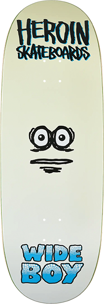 Heroin Wide Boy Face Egg Dk-10.75x32.1 - Skateboard Deck
