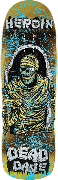 Heroin Dead Dave Ko2 Mummy Dk-10.1x32.1 - Skateboard Deck