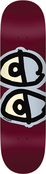 Krk Team Eyes Deck-8.75 Maroon - Skateboard Deck