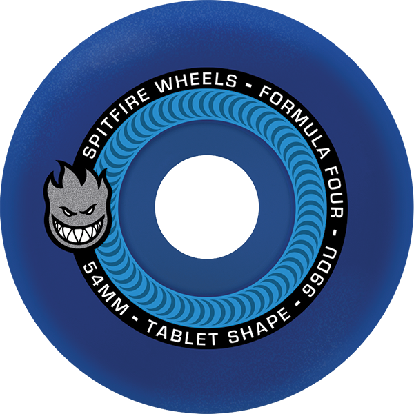 Sf F4 99a Tablet 54mm Ice Blu - Skateboard Wheels (Set Of Four)