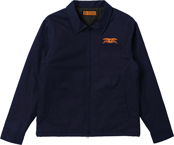Ah Basic Eagle Stash Jkt M-navy/orange - Skateboard Jacket
