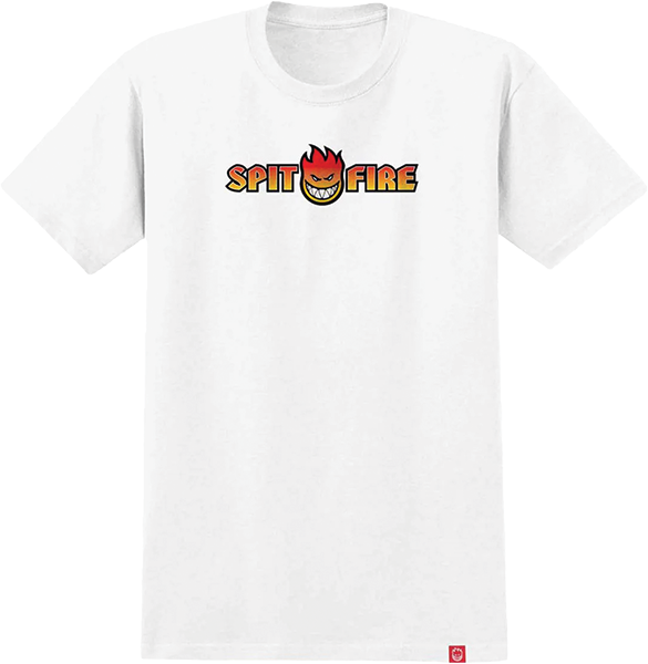 Sf Og Split Fade Fill Ss S-white - Skateboard Tshirt