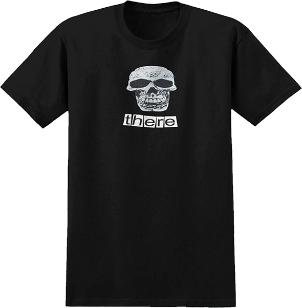 There Skull Ss M-black/black/white Print - Skateboard Tshirt