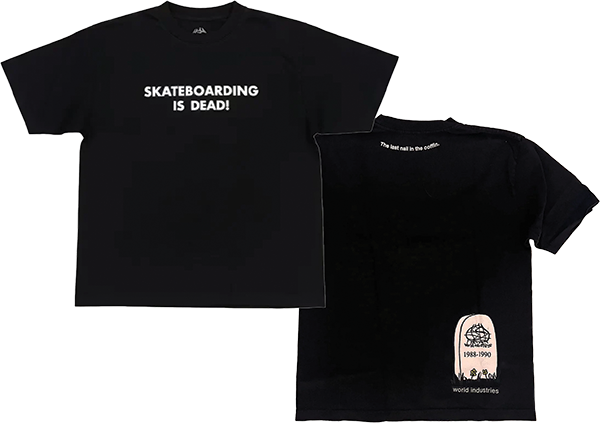 Wi Skateboarding Is Dead Xl-black - Skateboard Tshirt