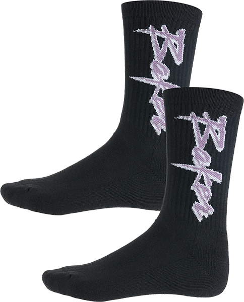 Baker Purple Pain Crew Socks Black - Skateboard Socks