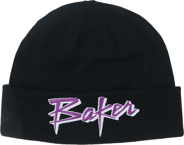 Baker Purple Pain Beanie Black - Skateboard Beanie