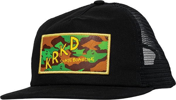 Krk Kamo Hat Adj-black - Skateboard Hat