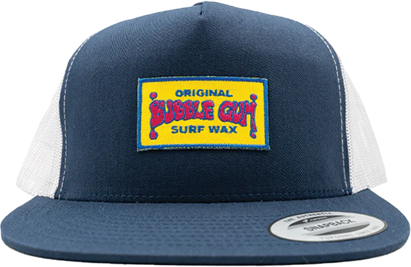 Bubble Gum Throwback Retro Trucker Hat Adj-navy/wt