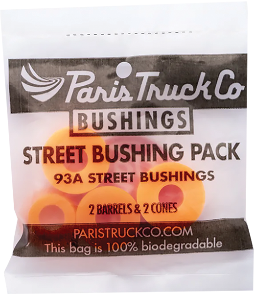 Paris Street Bushing Pk Barrel/cone 93a Orange - Skateboard Bearings