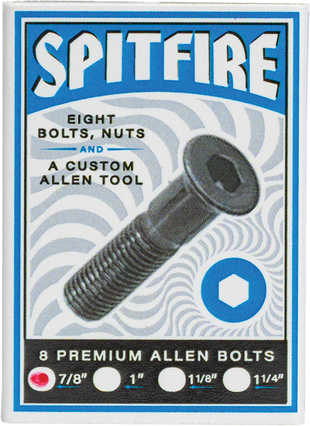 Sf Allen Hardware Set 7/8" - Skateboard Hardware