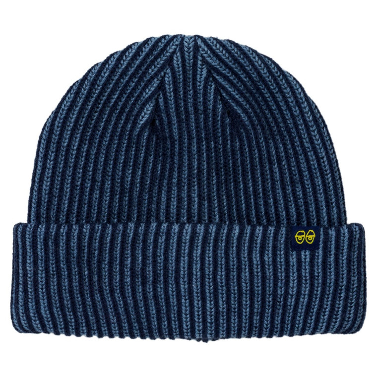 Krooked Eyes Cuff Beanie Navy - Skateboard Beanie
