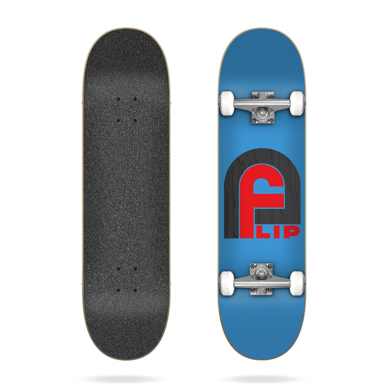 Flip Gate Logo Blue Complete 7.87 - Complete Skateboard