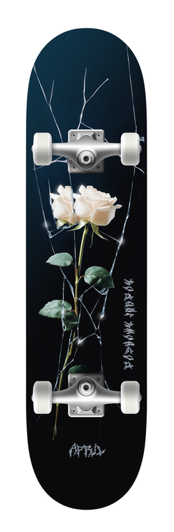 April Dashawn Jordan Cracked Rose Complete 8.50 - Complete Skateboard