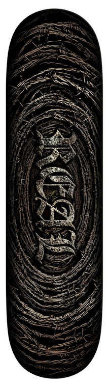 Real Team Barbedwire Oval Deck 8.12 - Skateboard Deck