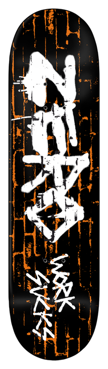 Zero Team Work Sucks Deck 8.25 - Skateboard Deck