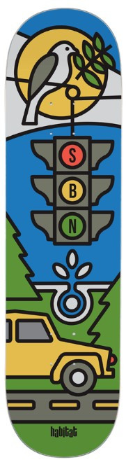 Habitat Baxter-neal Sunny Afternoon Deck 8.25 - Skateboard Deck