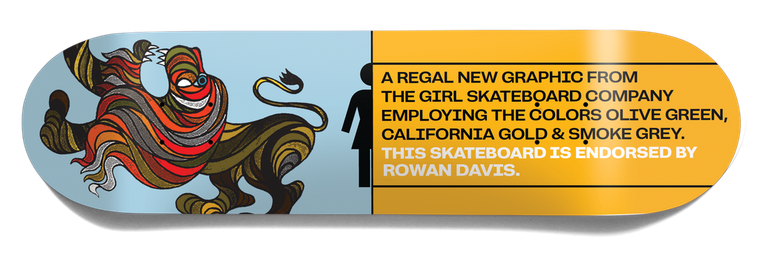 Girl Davis Follies Deck 8.5 - Skateboard Deck