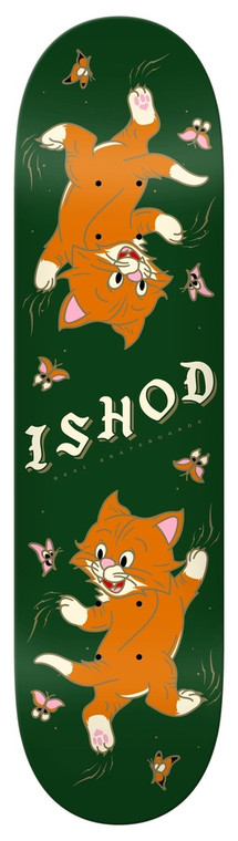 Real Ishod Kitten Scratch Twin Tail Slick Deck 8.30 - Skateboard Deck