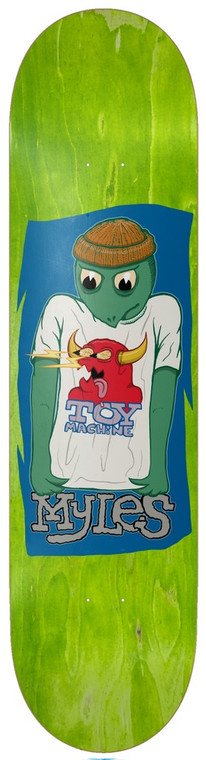 Toy Machine Myles Willard Turtle Shirt Deck 8.25 - Skateboard Deck