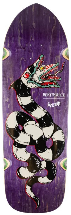 Welcome X Beetlejuice Sandworm On Magic Bullet Shaped Deck 10.50 X 33.00 - Skateboard Deck