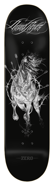 Zero Reyes Wild Heart Black Deck 8.50 - Skateboard Deck