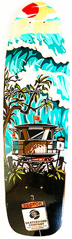Sector 9 Bambino Shorebreak Cruiser Deck 7.50 X 26.50 - Skateboard Deck