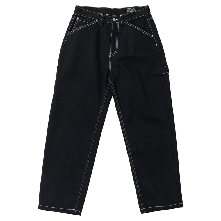 Krooked Sun Heart Carpenter Black Pants 32