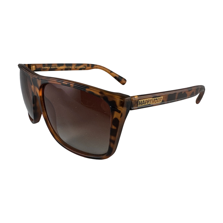 Happy Hour Casinos Frosted Tortoise Sunglasses