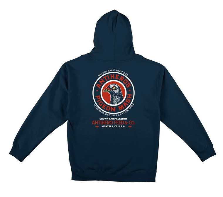 Anti-hero Pigeon Mash Navy Hd/swt M - Skateboard Sweatshirt