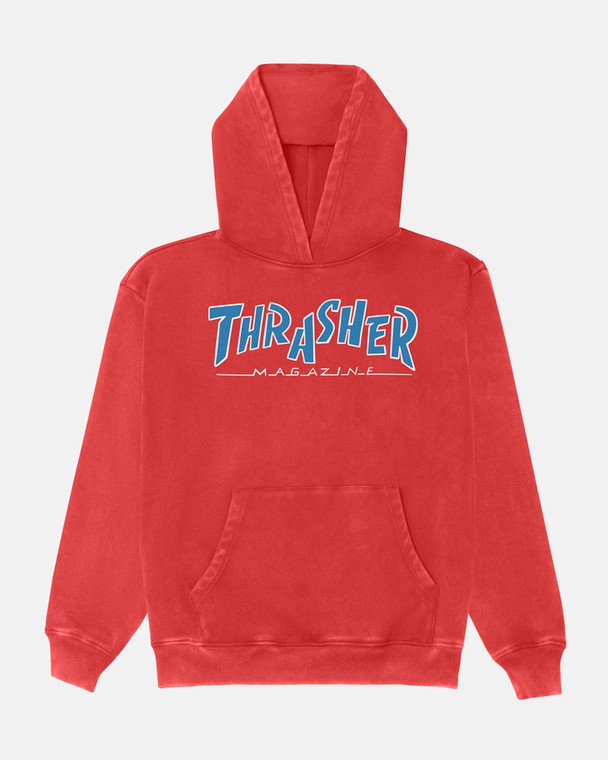 Thrasher Parra Mag Vintage Red Hd/swt M - Skateboard Sweatshirt