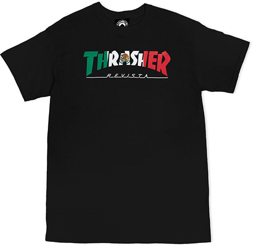 Thrasher Mexico Revista Black Ss M - Skateboard Tshirt