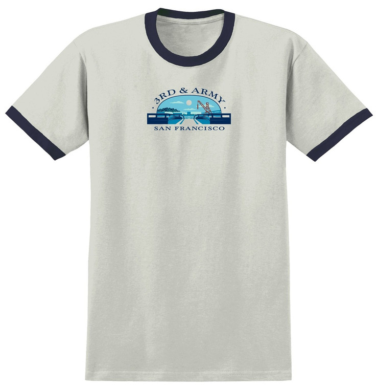 Real 3rd And Army Natural Ringer Ss Xl - Skateboard Tshirt